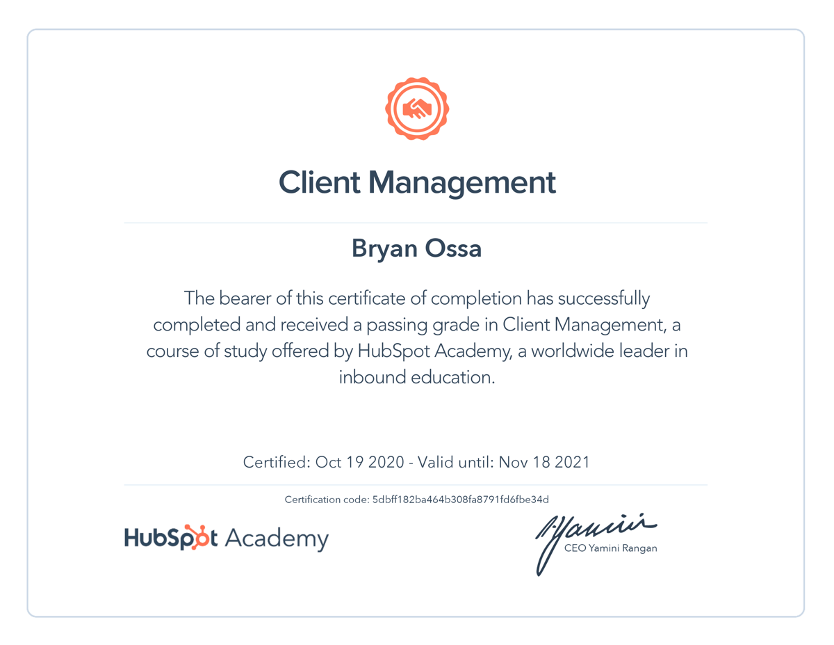 Hubspot Client Management