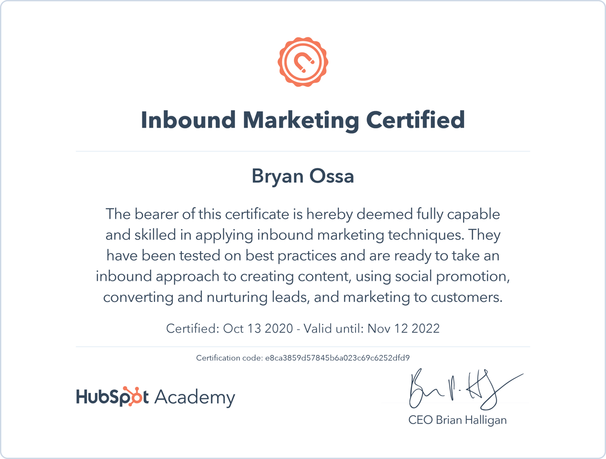 Hubspot Inbound Marketing