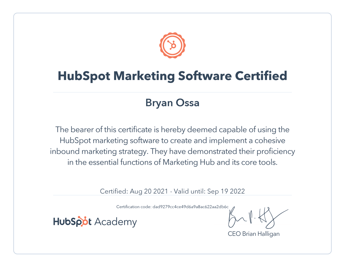 Hubspot Marketing Software